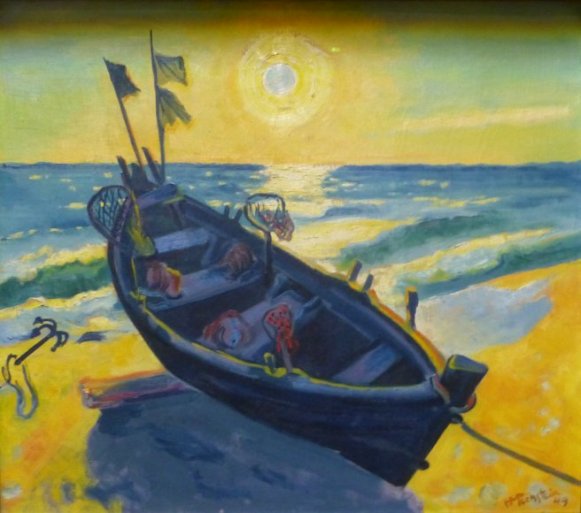 Boot bei aufgehender Sonne (1948)1