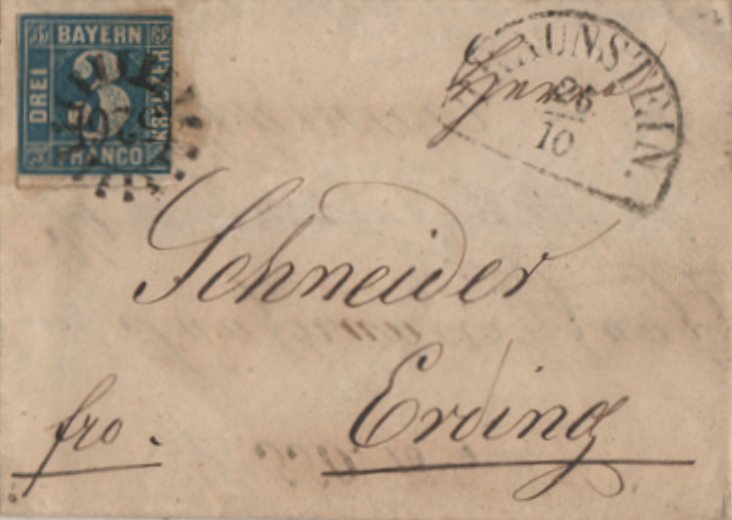Brief Traunstein-Erding 1855_01